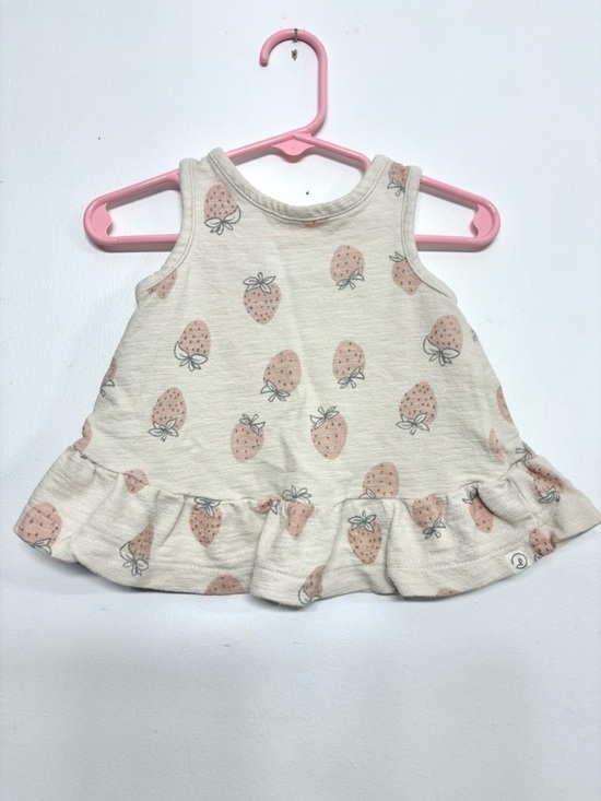 Carter's Other - 2 for 18$ - Carter’s 9M Strawberry Top - Baby Girl Ruffle Tank - Organic Cotton
